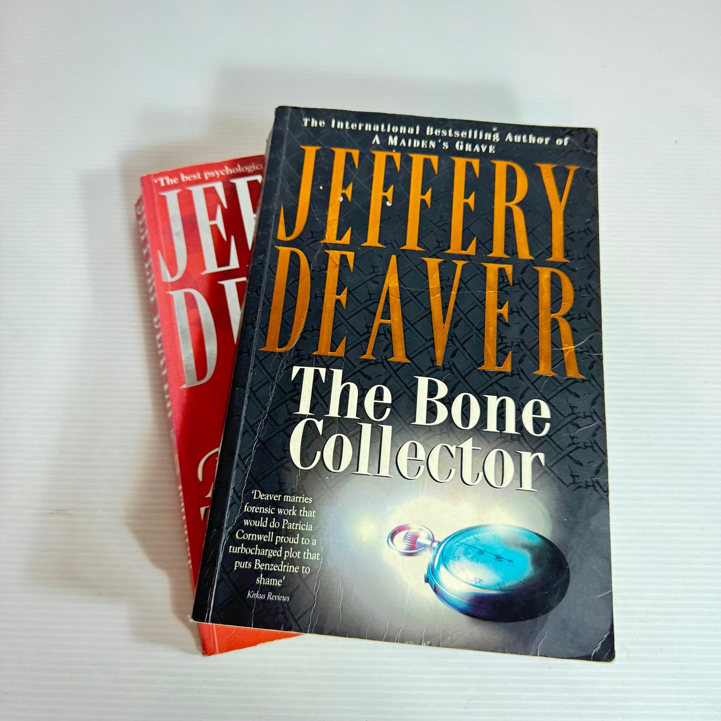 Jeffery Deaver Book Bundle x 2 : The Bone Collector & The Devil's Teardrop (2431)