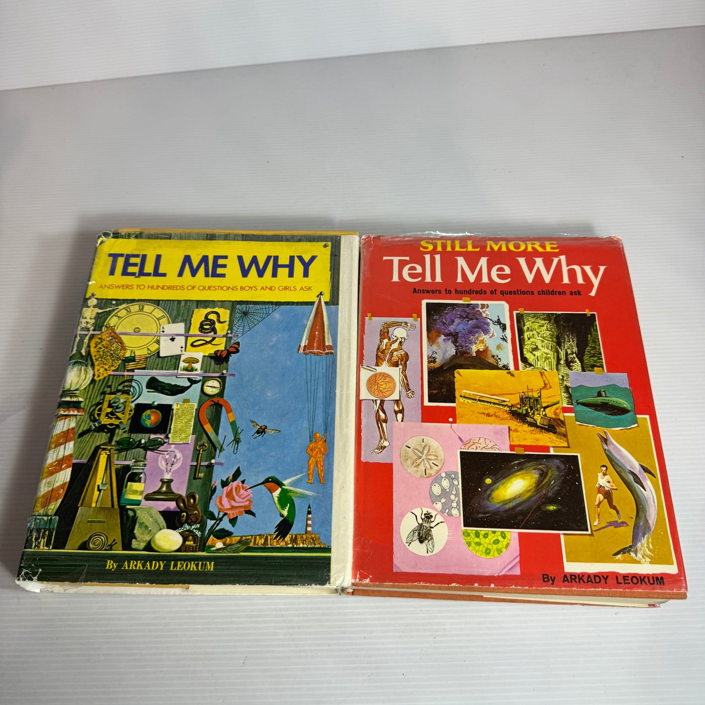 Tell Me Why & Still Tell Me Why Book Bundle - Arkady Leokum (Vintage 1966) (2479)