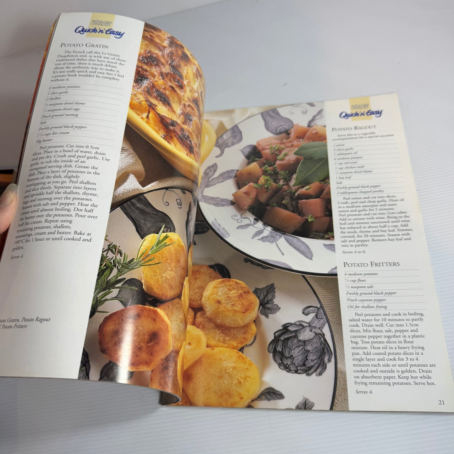 Vintage Cookbook Bundle x 4 Books : The Australian Women's Weekly Celebration Cookbook, Quick 'n' Easy Italian, Barbecues, Potatoes & Pumpkin (3303)