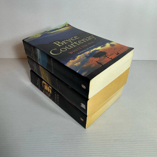 Bryce Courtenay Book Bundle x 3 : Whitethorn, The Persimmon Tree, Tommo & Hawk (2178)