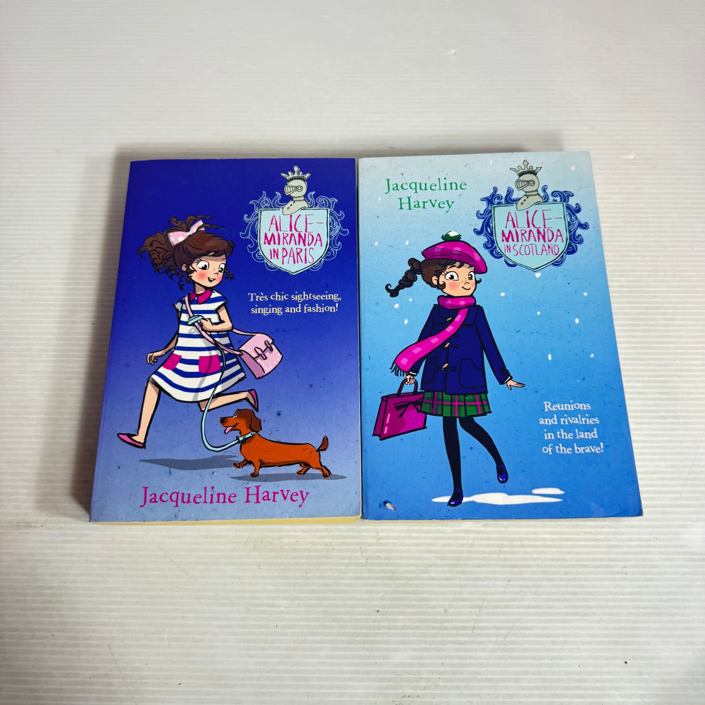 Jacqueline Harvey Book Bundle x 2 : Alice Miranda in Scotland & Alice Maranda in Paris (2984)
