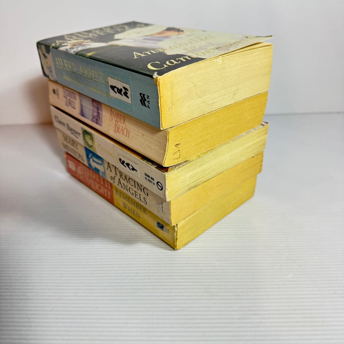 Historical Romance Bundle x 5 : Annabella & Cambermere - Aileen Armitage, A Tracing of Angels - Mary Minton, Amber Beach - Elizabeth Lowell, Paying Guests - Claire Rayner, Remember When - Judith McNaught (3366)