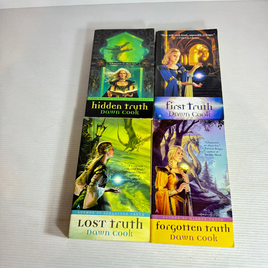Dawn Cook "Truth" Series Book Bundle x 4 : First Truth, Hidden Truth, Forgotten Truth, Lost Truth(2973)