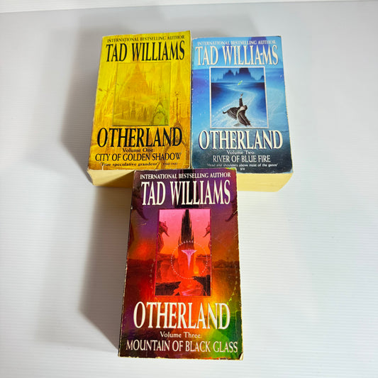 Tad Williams Otherland Book Bundle x 3 : City of Golden Shadow, River of Blue Fire, Mountain of Black Glass (3052)