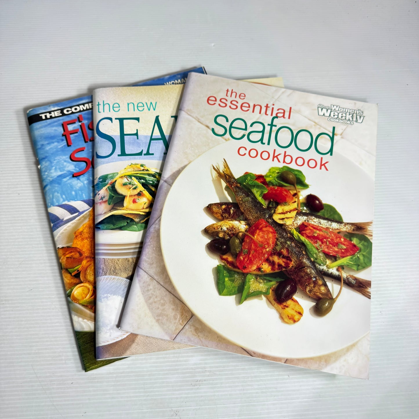 Seafood Cookbook Bundle x 3 : The New Seafood Cookbook - Family Circle Step-by-Step, The Essential Seafood Cookbook - The Australian Women's Weekly, The Complete Fish & Seafood Cookbook - Woman's Day(3047)