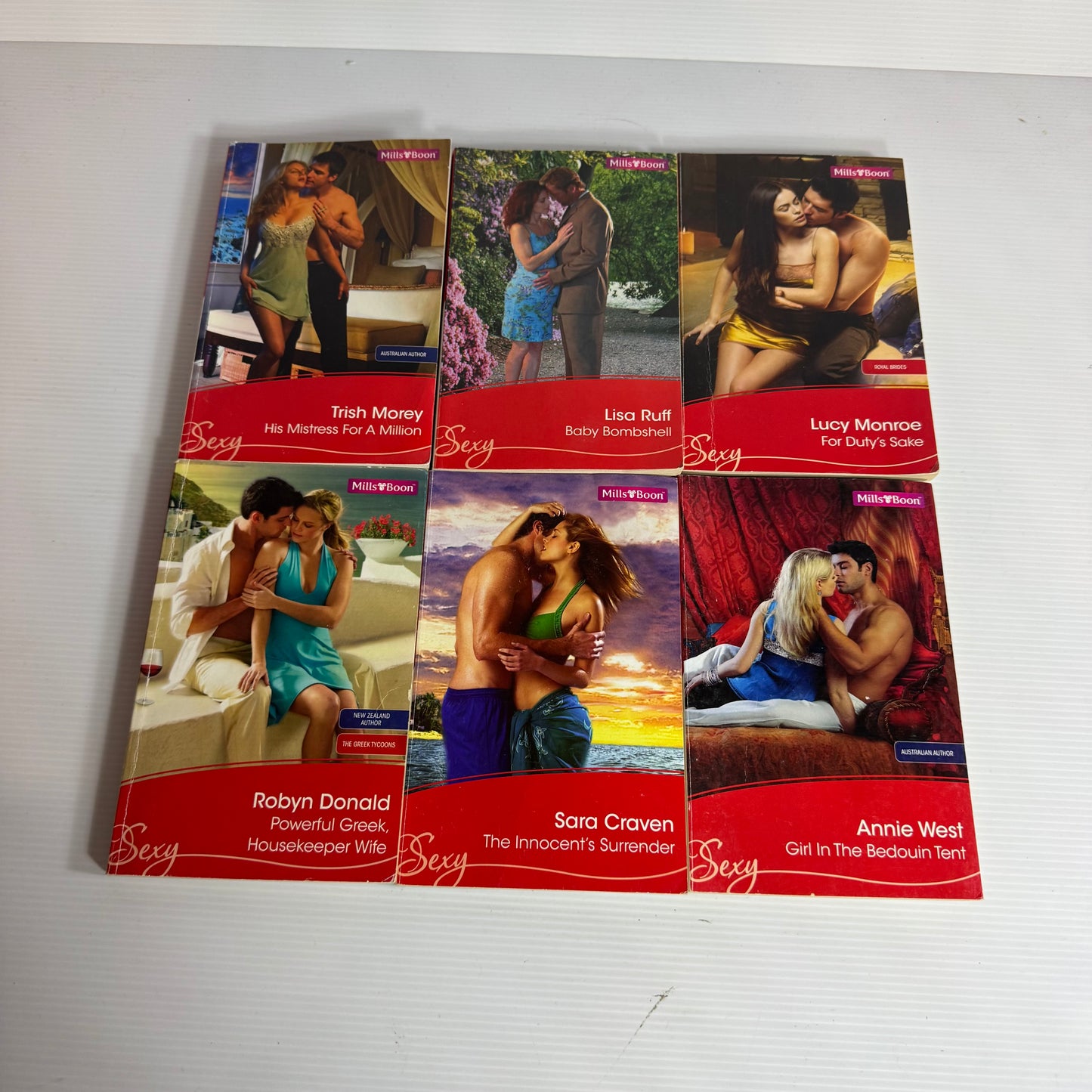 Mills & Boon Sexy Book Bundle x 6 Books (3161)