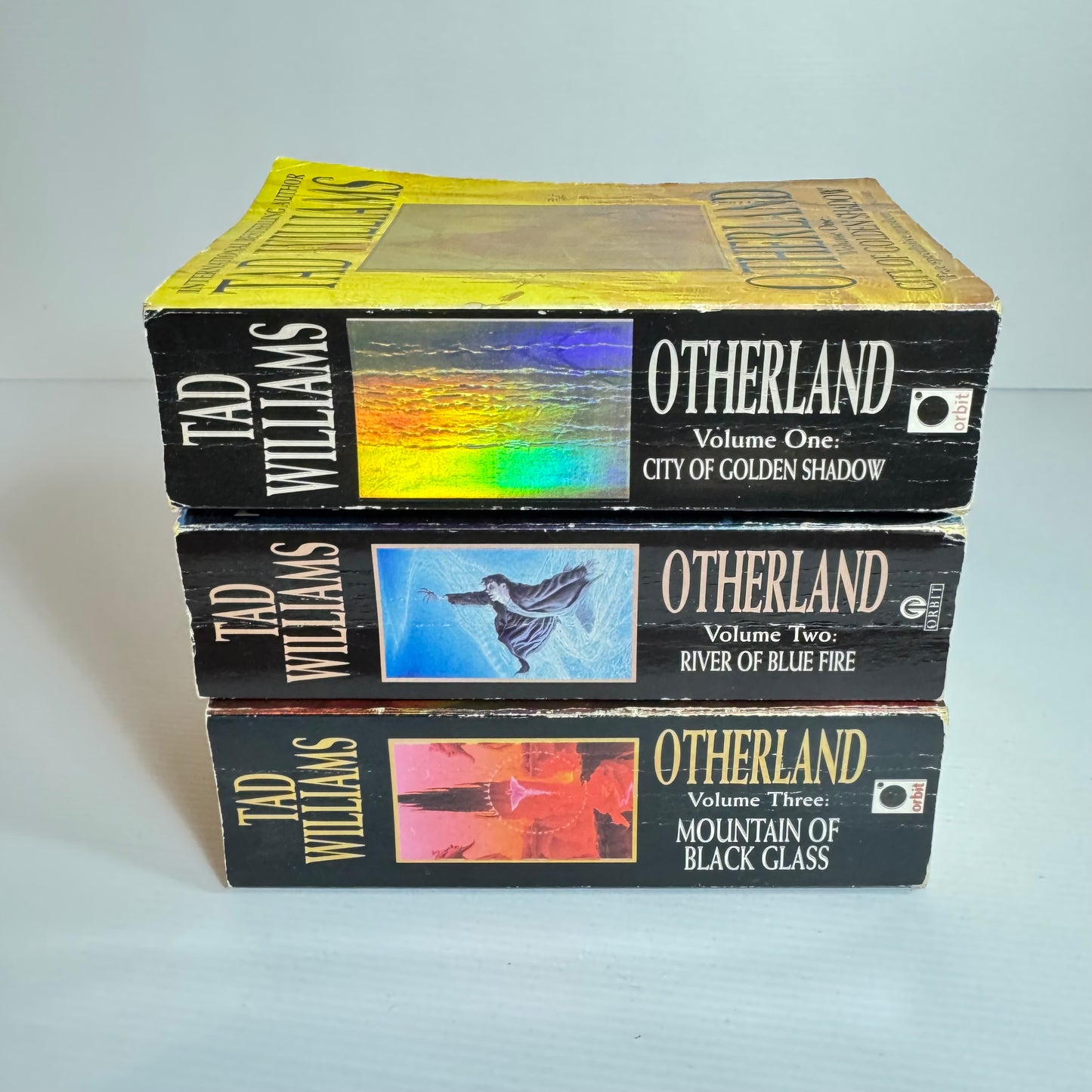 Tad Williams Otherland Book Bundle x 3 : City of Golden Shadow, River of Blue Fire, Mountain of Black Glass (3052)