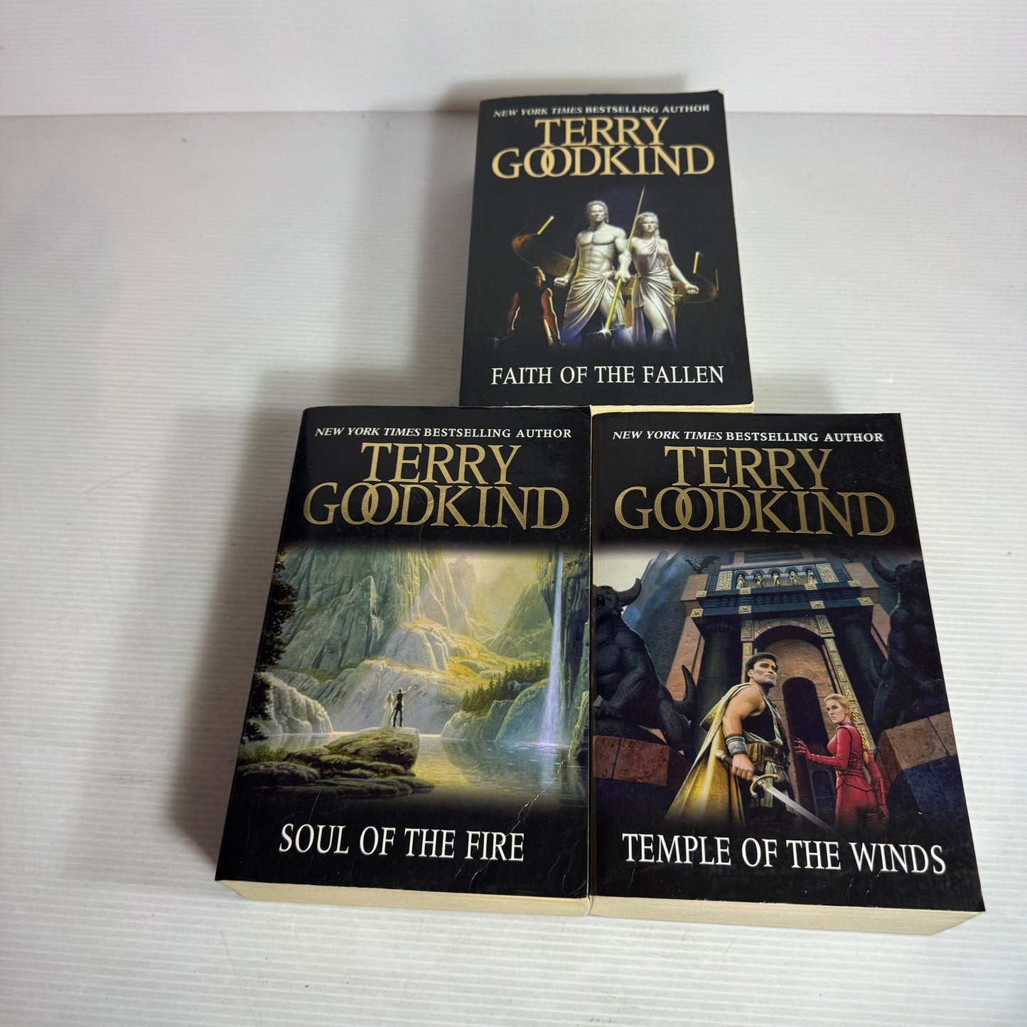 Terry Goodkind Book Bundle x 3 : Temple of the Winds, Soul of the Fire, Faith of The Fallen (2894)