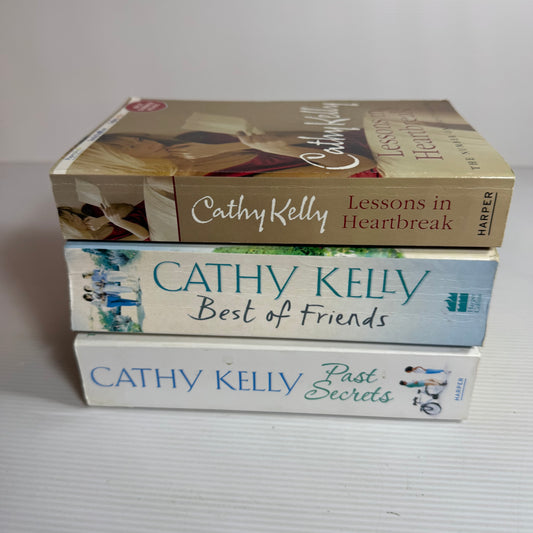 Cathy Kelly Bundle x 3 : Lessons In Heartbreak, Best of Friends, Past Secrets (3456)