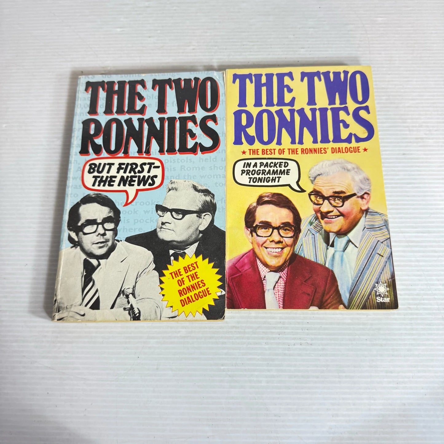 The Two Roonies Book Bundle x 2 Books : But First the News & In A Packed Programme Tonight (Vintage 1977-1978) (2018)