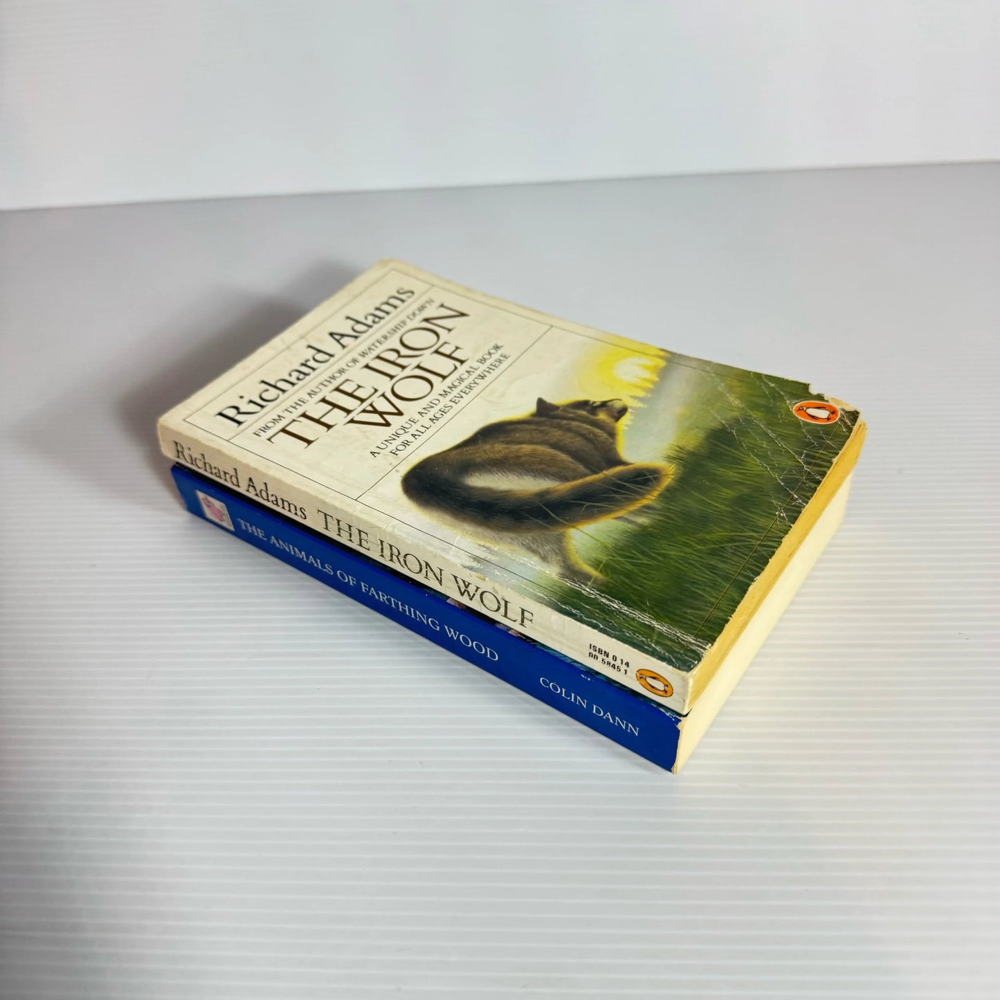 Animal Themed Fiction Book Bundle x 2 Books : The Iron Wolf - Richard Adams & The Animals of Farthing Wood - Colin Dann (2143)
