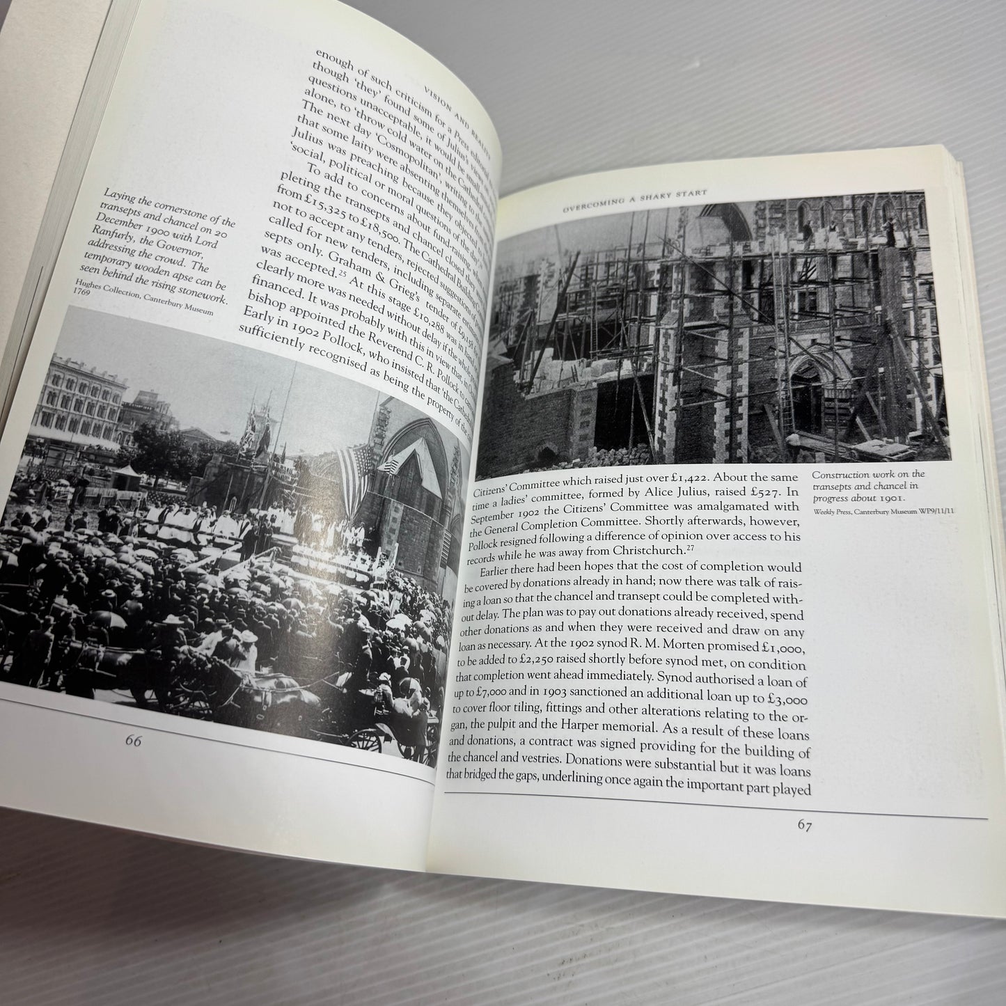 Christchurch Churches & Cathedral Book Bundle x 2 : Early Churches in and Around Christchurch - Derek & Judith Hamilton, vision & Reality : Christchurch's Cathedral in the Square - Colin Brown (2901)