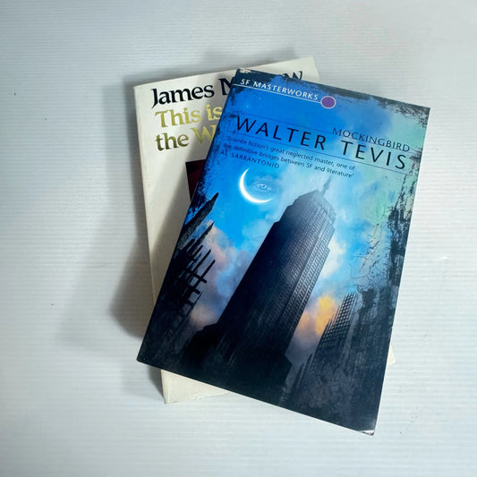 Science Fiction Book Bundle x 2 : Mockingbird - Walter Tevis & This Is The Way The World Ends - James Morrow (2355)