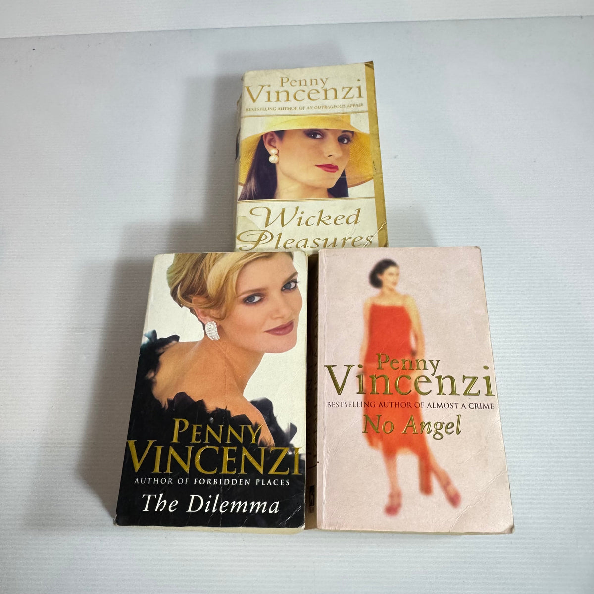 Penny Vincenzi Bundle x 3 : Wicked Pleasures, No Angel, The Dilemma (3350)