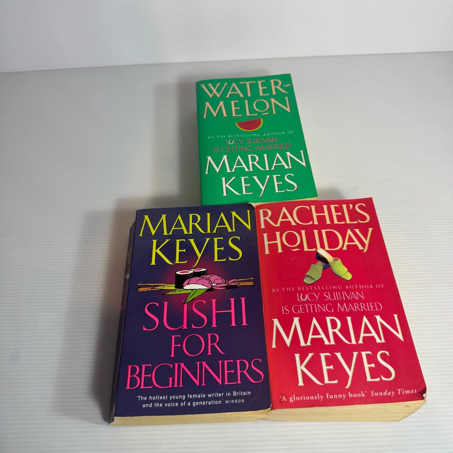 Marian Keyes Book Bundle x 3 : Water-Melon, Rachel's Holiday, Sushi for Beginners (2318)