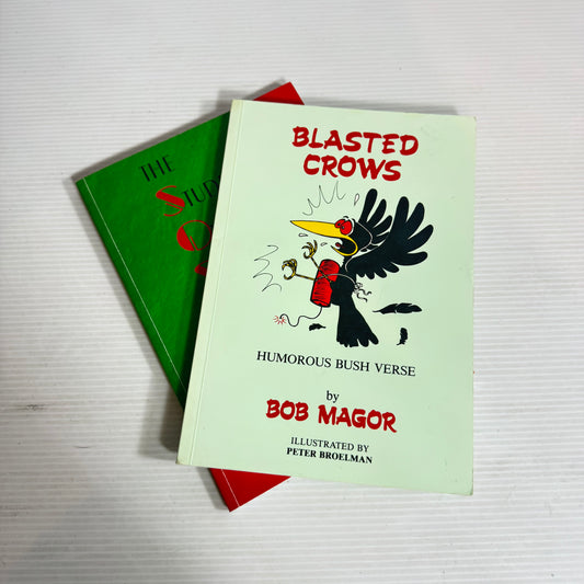 Poetry Book Bundle x 2 : The Students' Own Survival Guide - Debbie Jean & Blasted Crows - Bob Magor(2516)