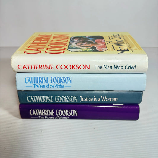 Catherine Cookson Book Bundle x 4 : Justice is a Women, The House of Women, The Man Who Cried, The Year of the Virgins. (Vintage 1992-1994) (2323)