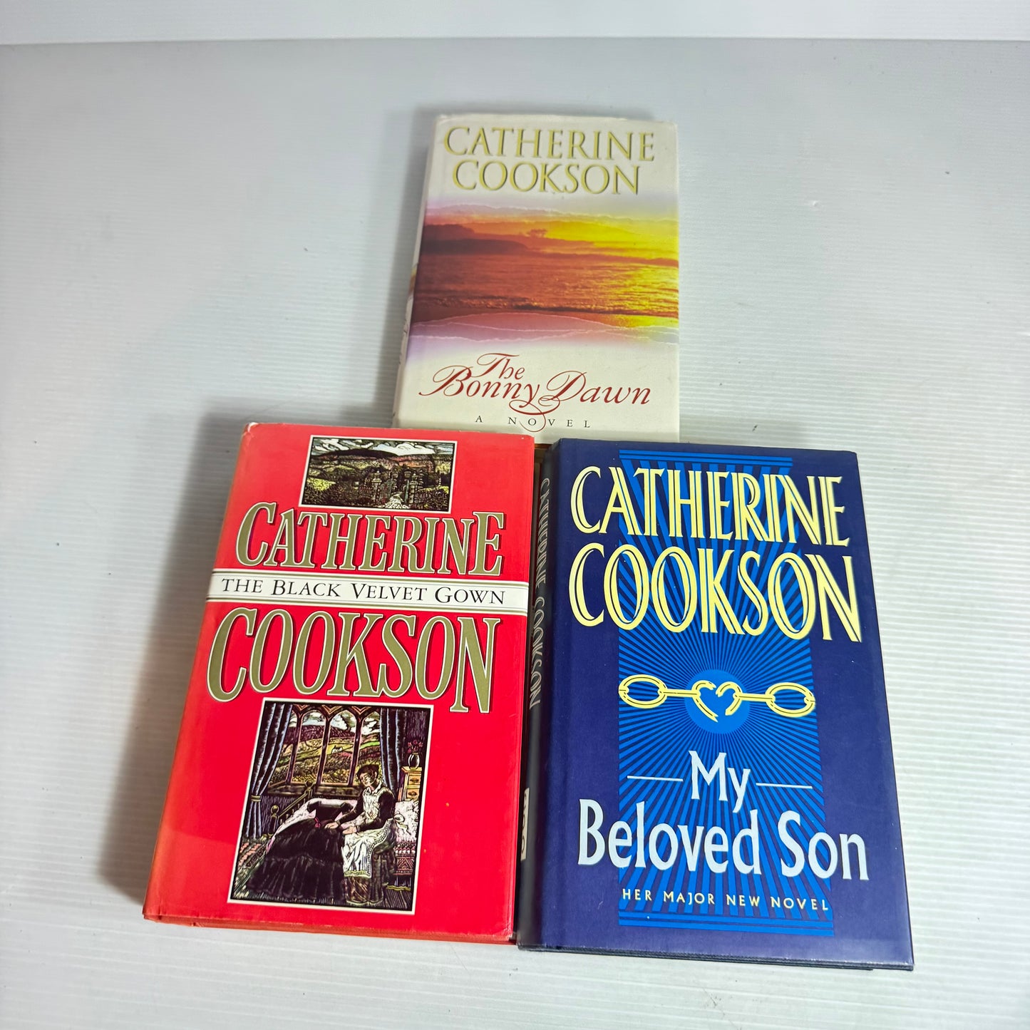 Catherine Cookson Vintage Hardcovers Bundle x 3 : The Bonny Dawn, The Black Velvet Gown, My Beloved Son (2994)