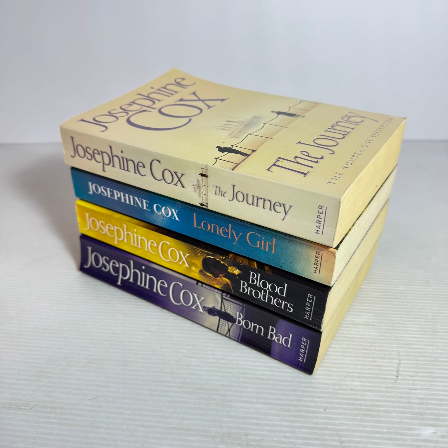 Josephine Cox Book Bundle x 4 : The Journey, Lonely Girl, Blood Brothers, Born Bad (3028)