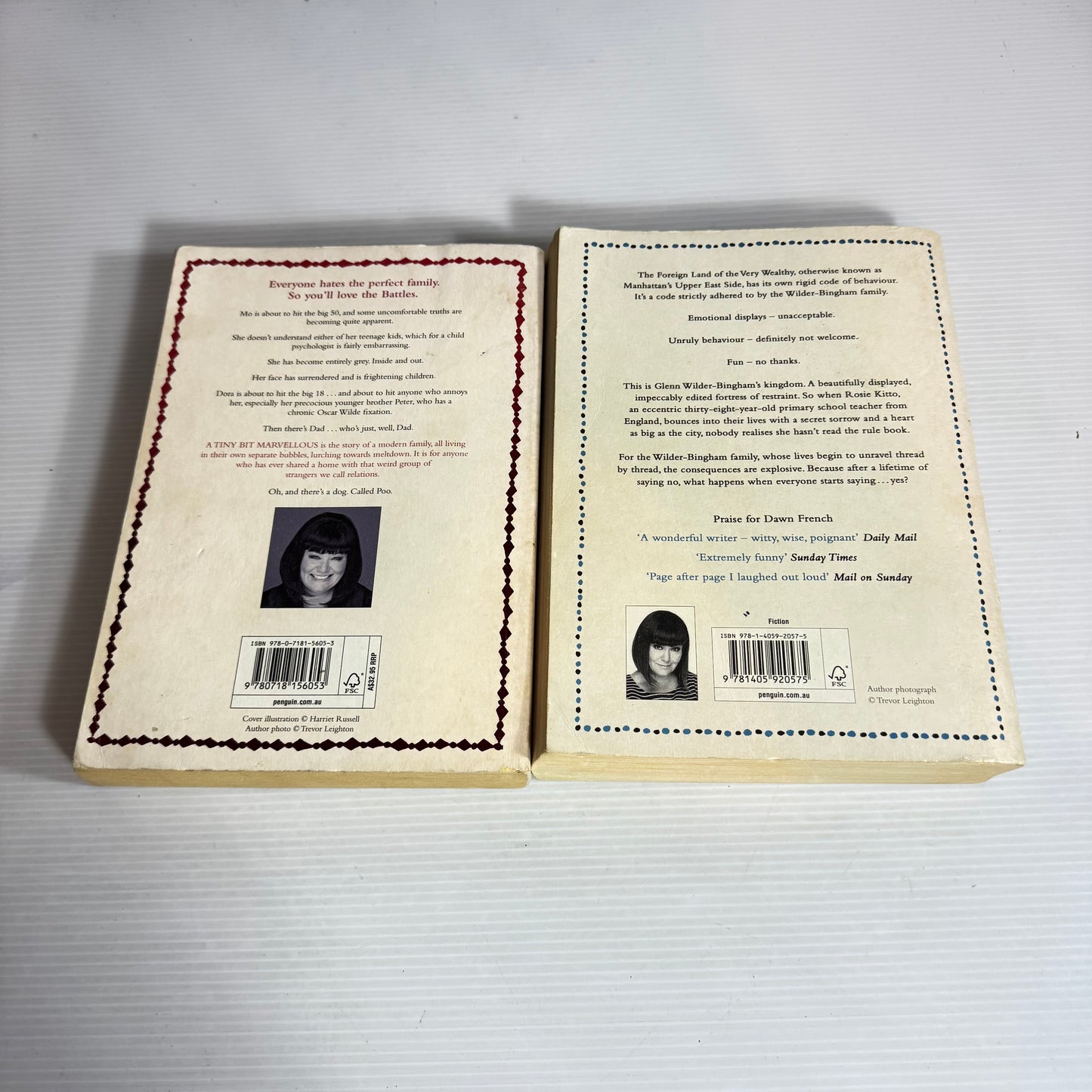 Dawn French Book Bundle x 2 Books : According to Yes & A Tiny Bit Marvellous (2491)