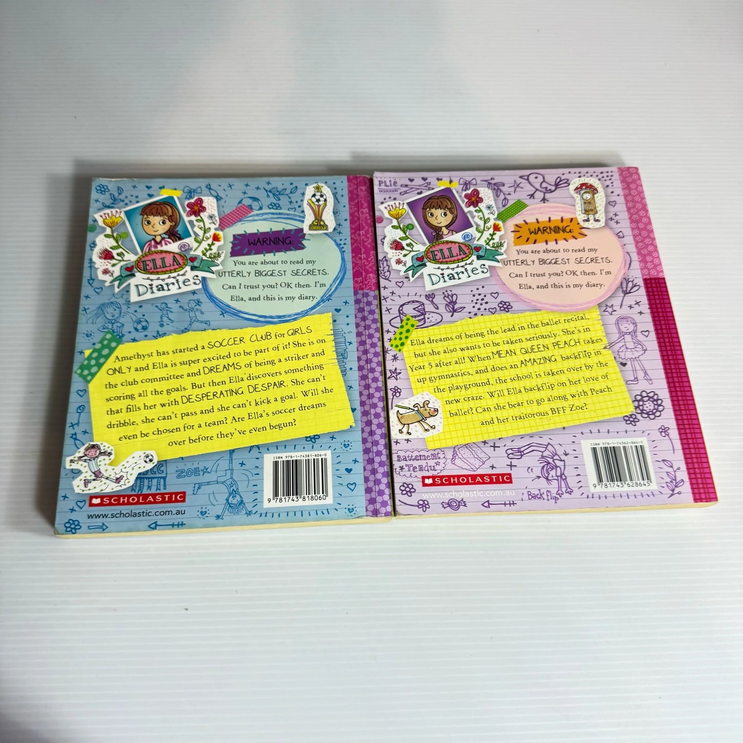 Ella Diaries Book Bundle x 2 Books : Goal Power & Ballet Back Flip