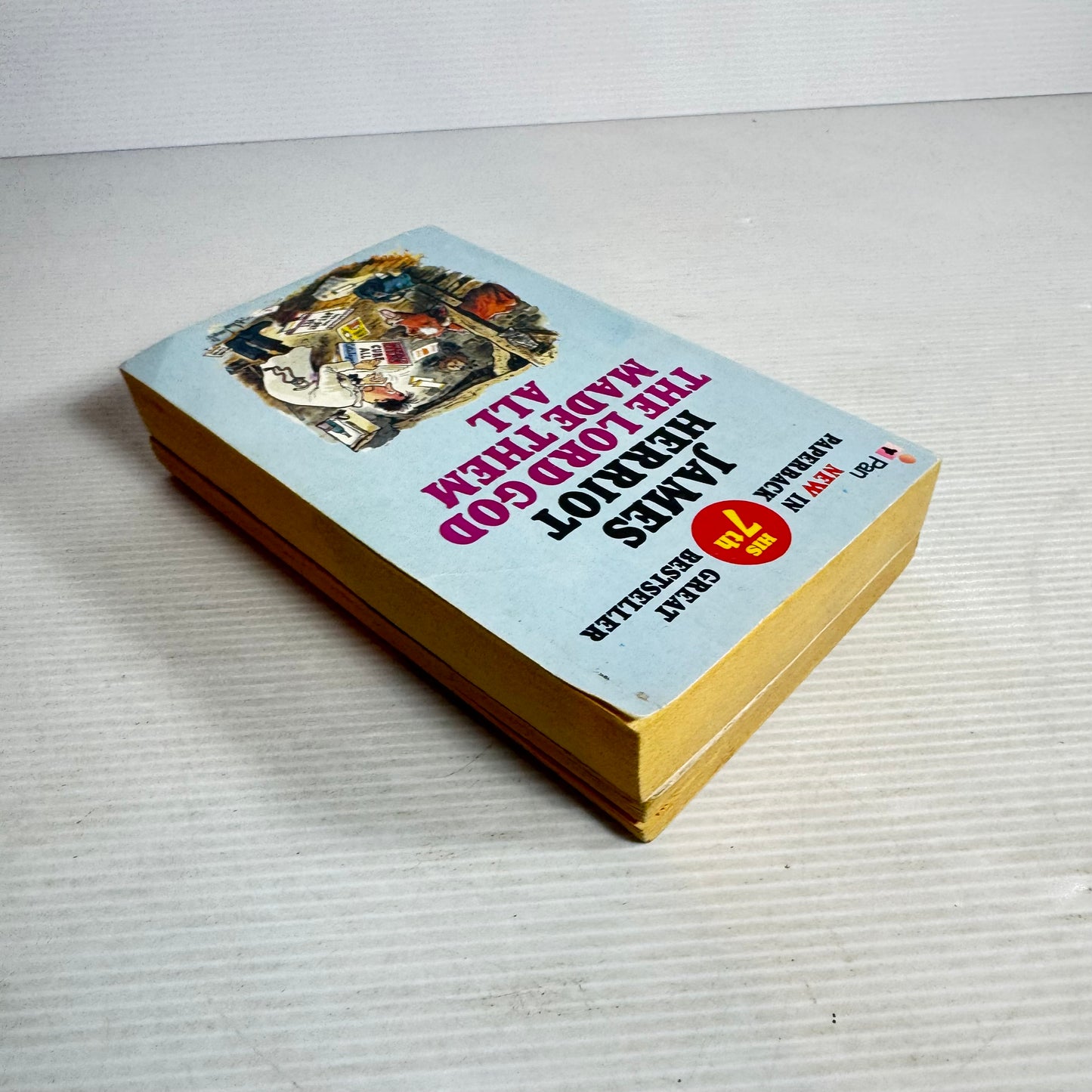 James Harriot Vintage Book Bundle x 2 - Vet In A Spin (1977) & The Lord God Made Them All (1982)(2837)