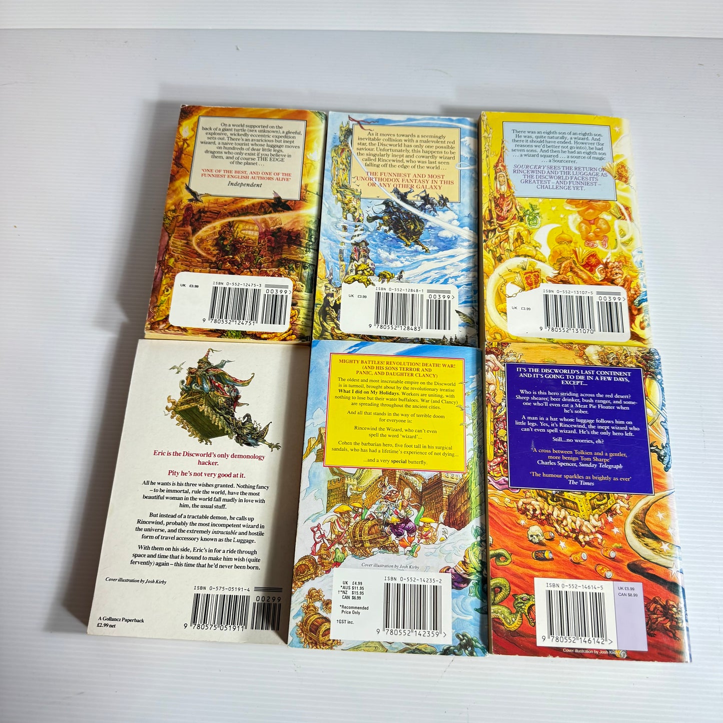 Rincewind Serves Book Bundle x 6 Books - Terry Pratchett (3124)