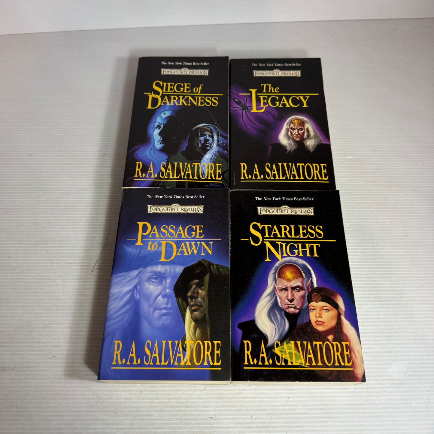 R.A. Salvatore Legacy of the Drow Book Bundle Books 1, 2, 3, & 4 (2960)