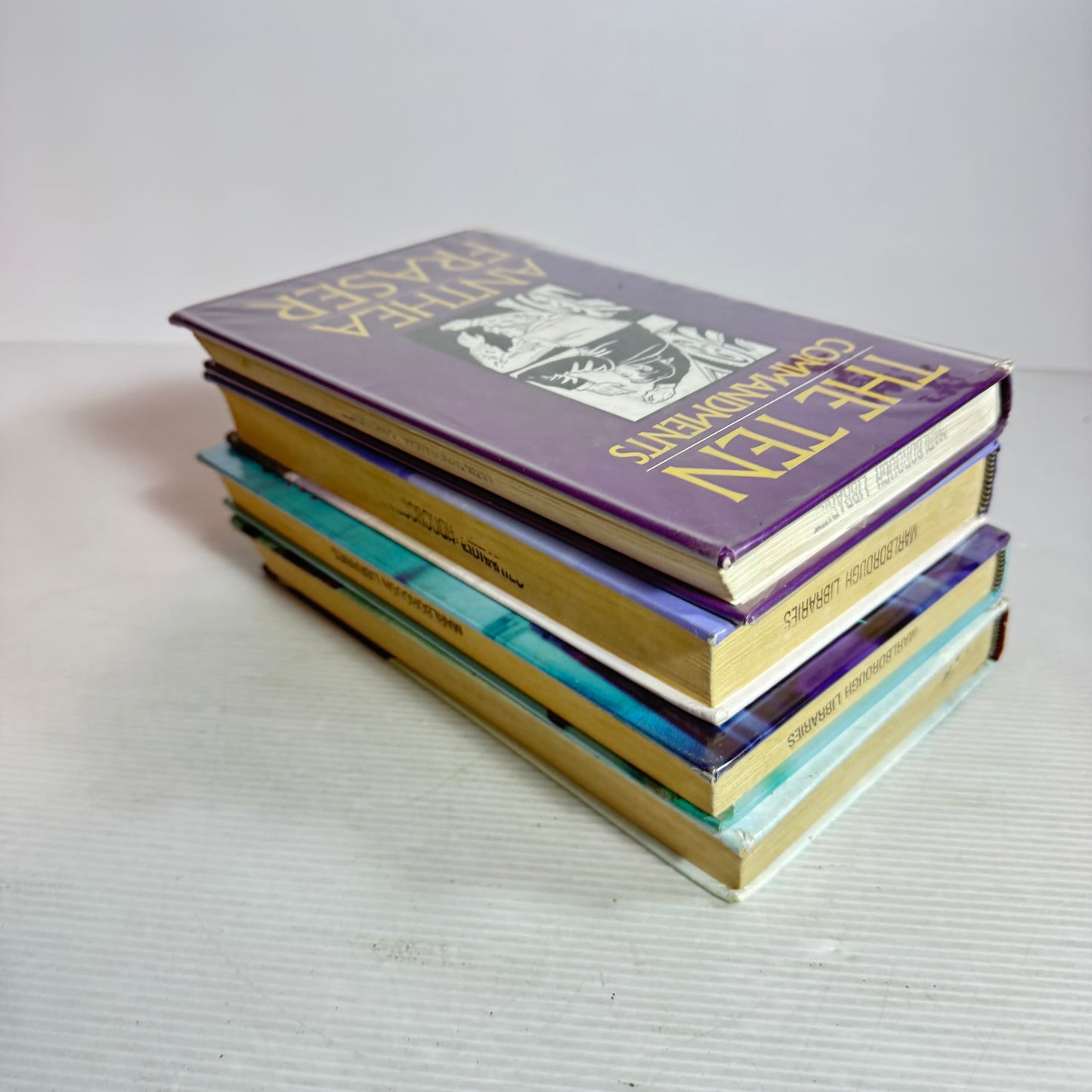 Large Print Crime Book Bundle x 4 : The Ten Commandments, Frozen, The Betrayed, The Bird Table(2866)