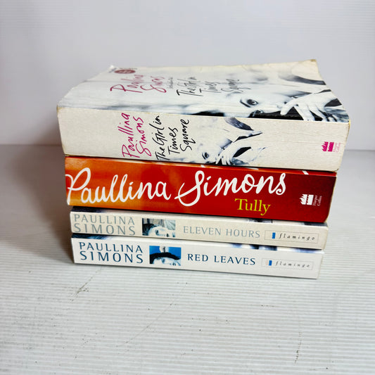 Paullina Simons Medium Book Bundle x 4 : Tully, The Girl in Times Square, Eleven Hours, Red Leaves(2874)