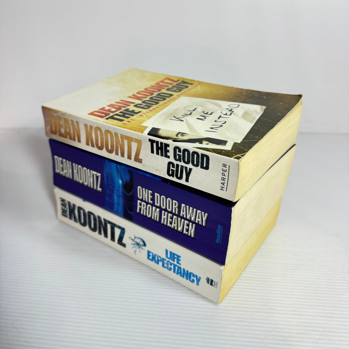 Dean Koontz Bundle x 3 : Kill Me Instead, Life Expectancy, One Door Away From Heaven (3463)