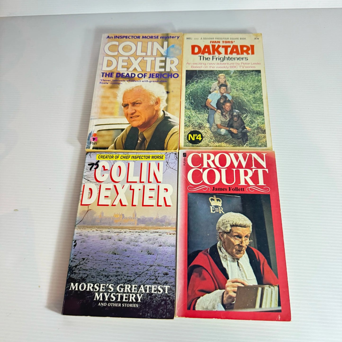 British TV Book Bundle x 8 Books : Various Authors and Programs (Vintage 1968-1993) (2194)