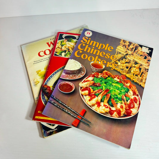Asian Cooking Book Bundle x 3 Books (Vintage 1980's) (2255)