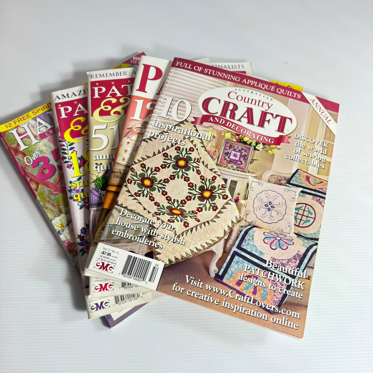 Patchwork & Quilting Magazine Bundle x 5 Magazines (3242)
