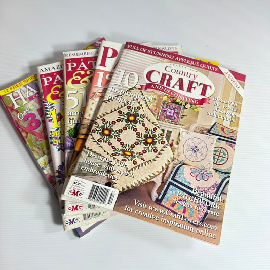 Patchwork & Quilting Magazine Bundle x 5 Magazines (3242)