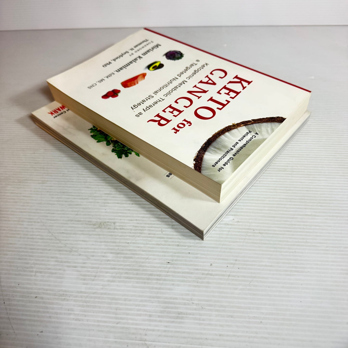 Anti-Cancer Recipe & Nutritional Book Bundle x 2 : Keto for Cancer - Miriam Kalamian, EdM, MS, CNS, Beat Cancer Kitchen - Chris & Micah Wark (2797)
