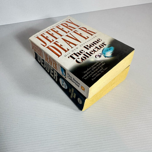 Jefferey Deaver Book Bundle x 2 Books : The Bone Collector & The Vanished Man (2232)
