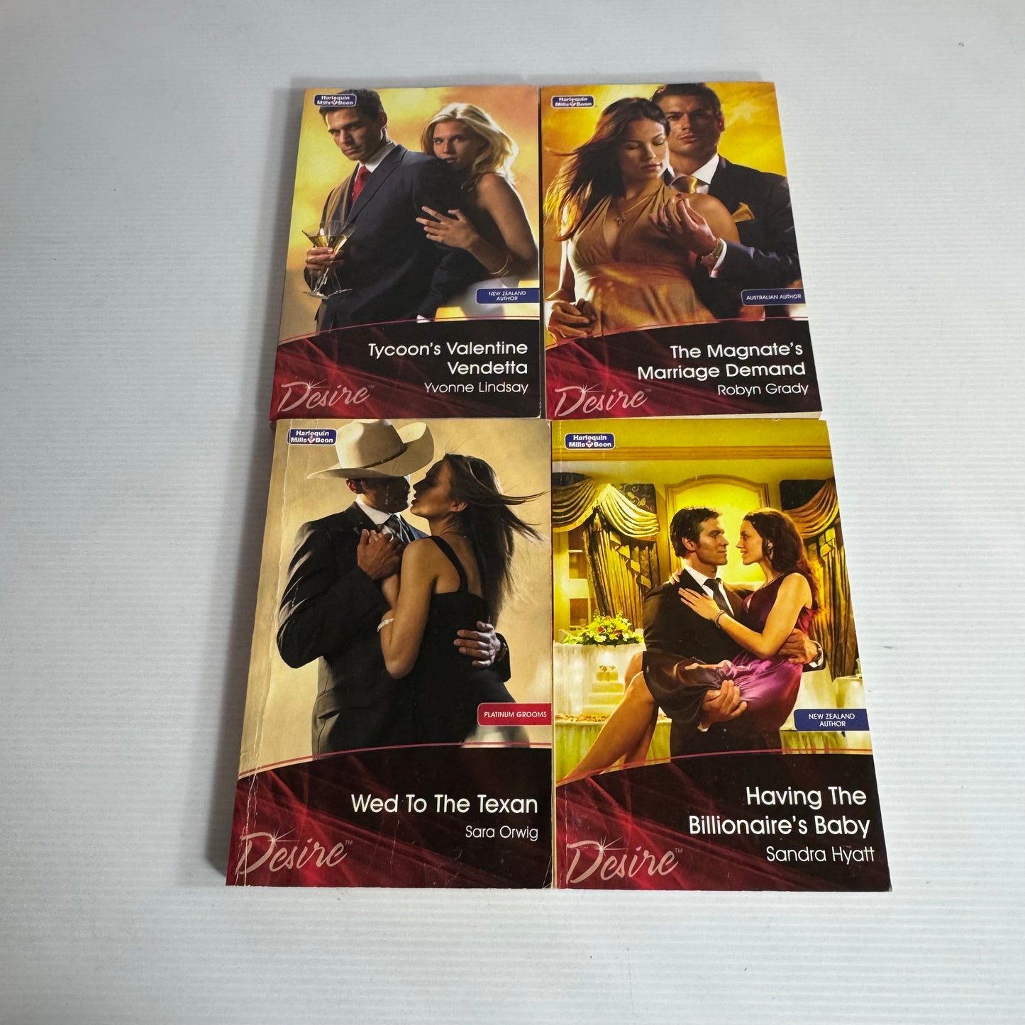 Mills & Boon Desire Book Bundle x 4 Books (3164)