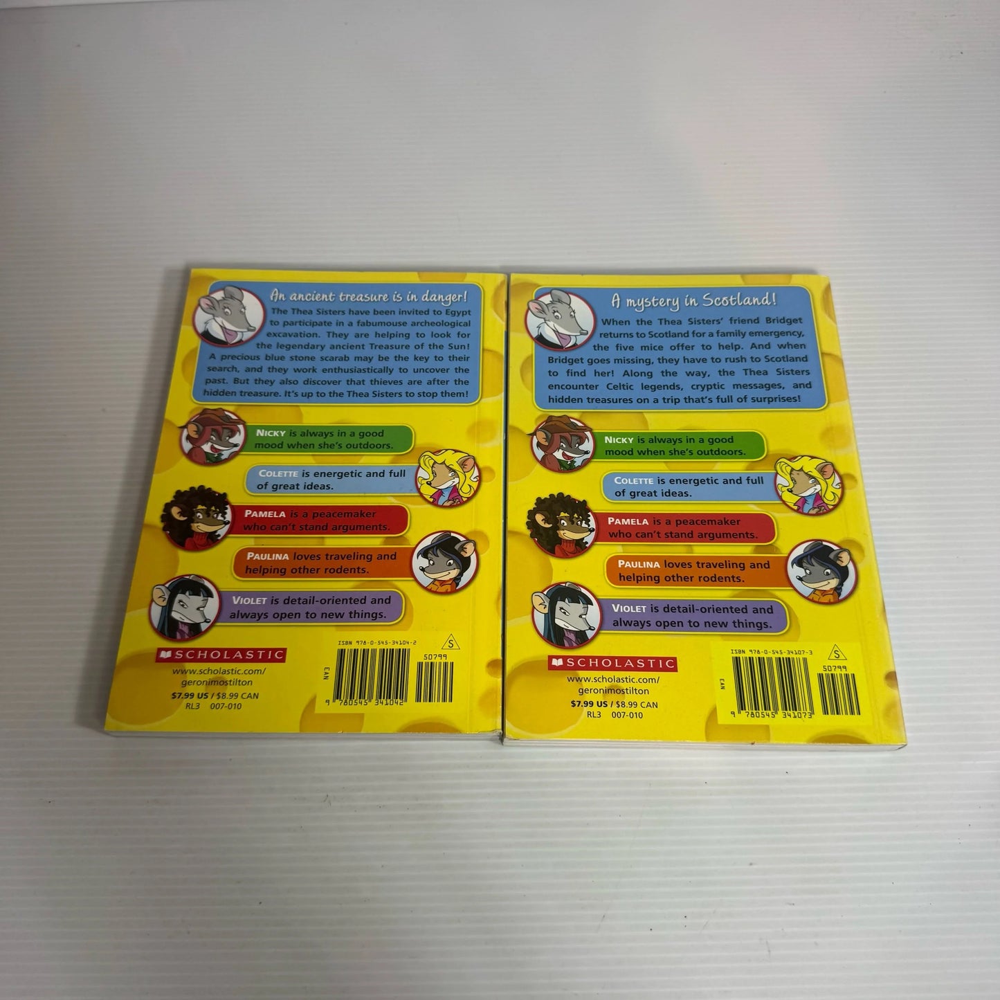 Children's Graphic Novel Book Bundle by Geronimo Stilton x 2 Books (2333)