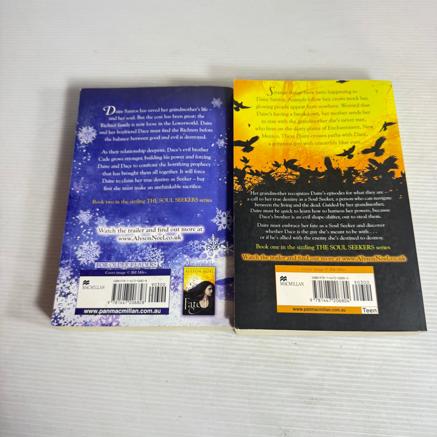Alyson Noel The Soul Seekers Book Bundle x 2 : Echo & Fated (3001)