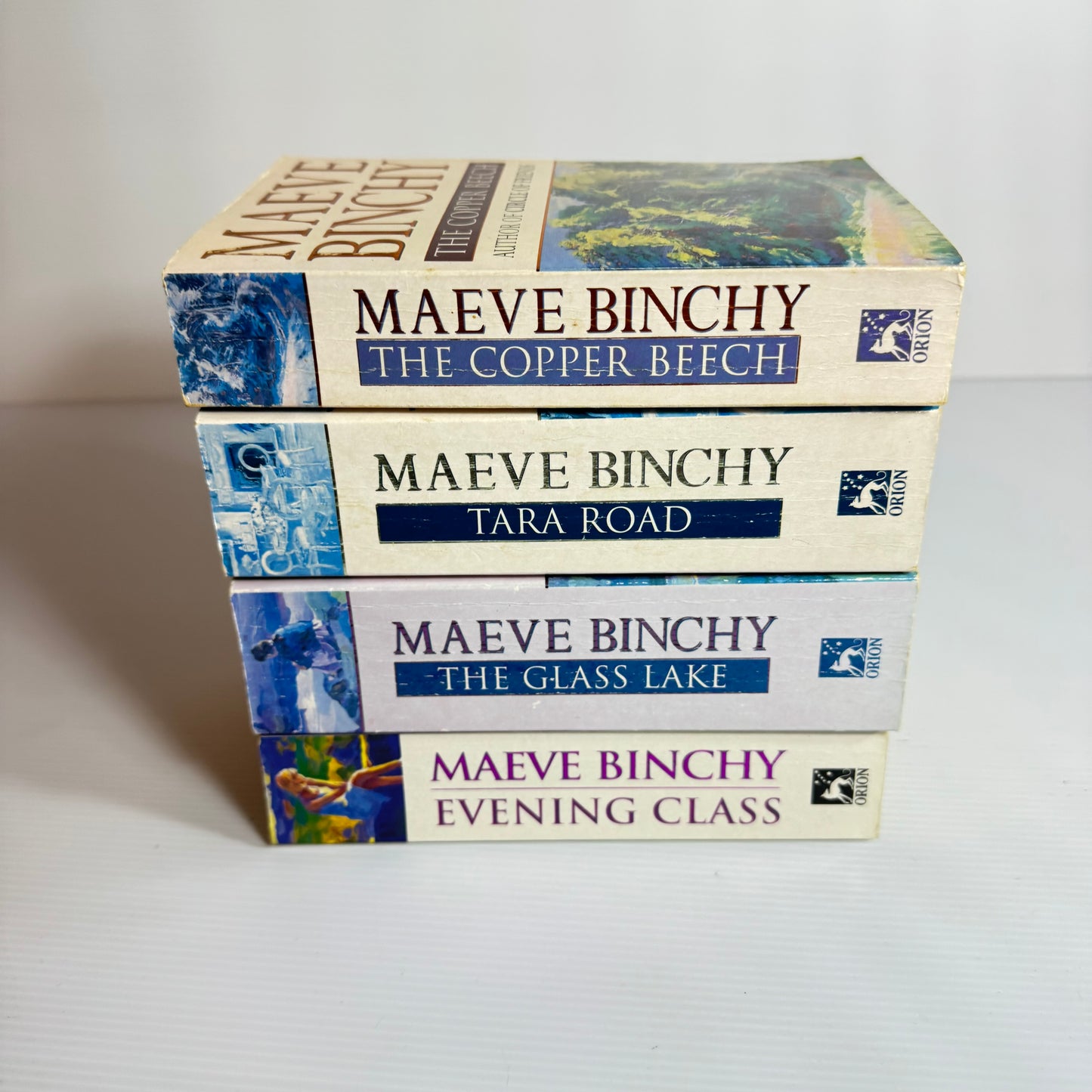 Maeve Binchy Book Bundle x 4 Books : The Copper Beach, Evening Class, Tara Road, The Glass Lake (3096)