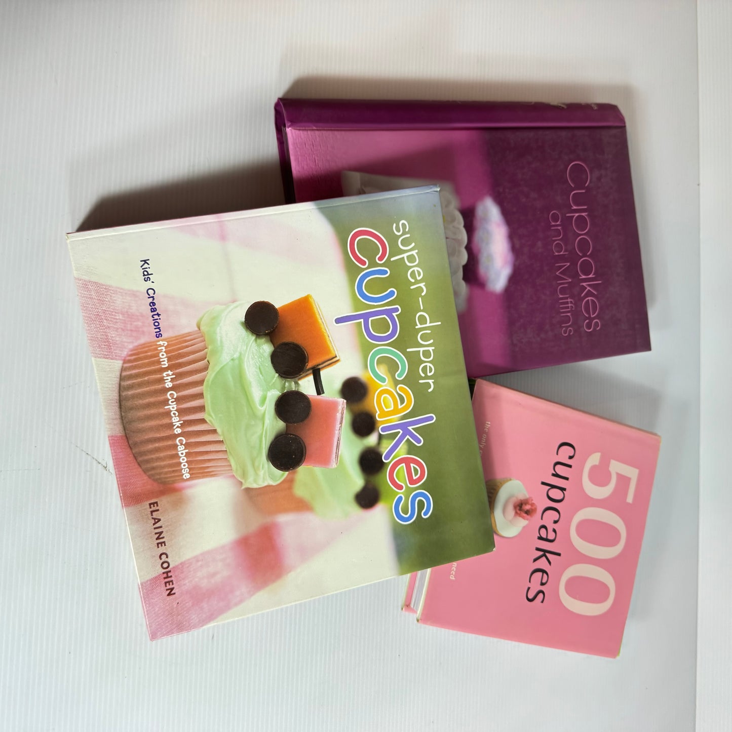 Cupcake Book Bundle x 3 Books : 500 Cupcakes, Cupcakes & Muffins, Super-duper Cupcakes (3223)