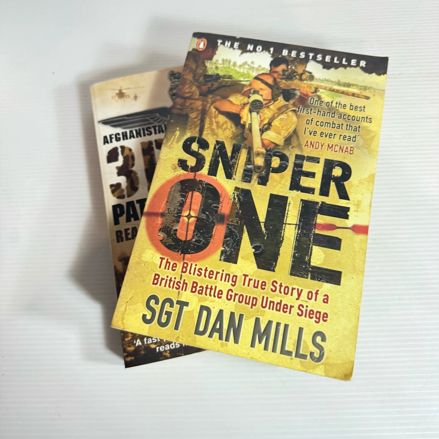 True War/Military Book Bundle x 2 : 3PARA - Patrick Bishop & Sniper One - SGT Dan Mills (2354)