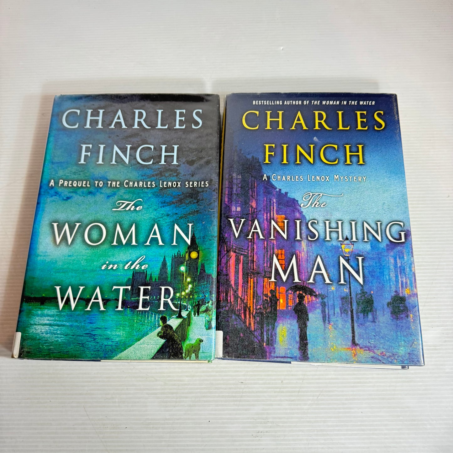Charles Finch Book Bundle x 2 : The Vanishing Man & The Woman in the Water (2965)