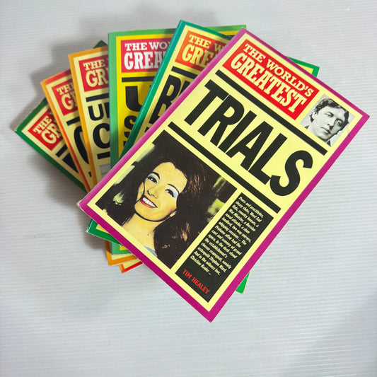 The World's Greatest Book Bundle x 6 : UFO Mysteries, UFO Sightings, Ghosts, Unsolved Crimes, Blunders, Trials(2812)