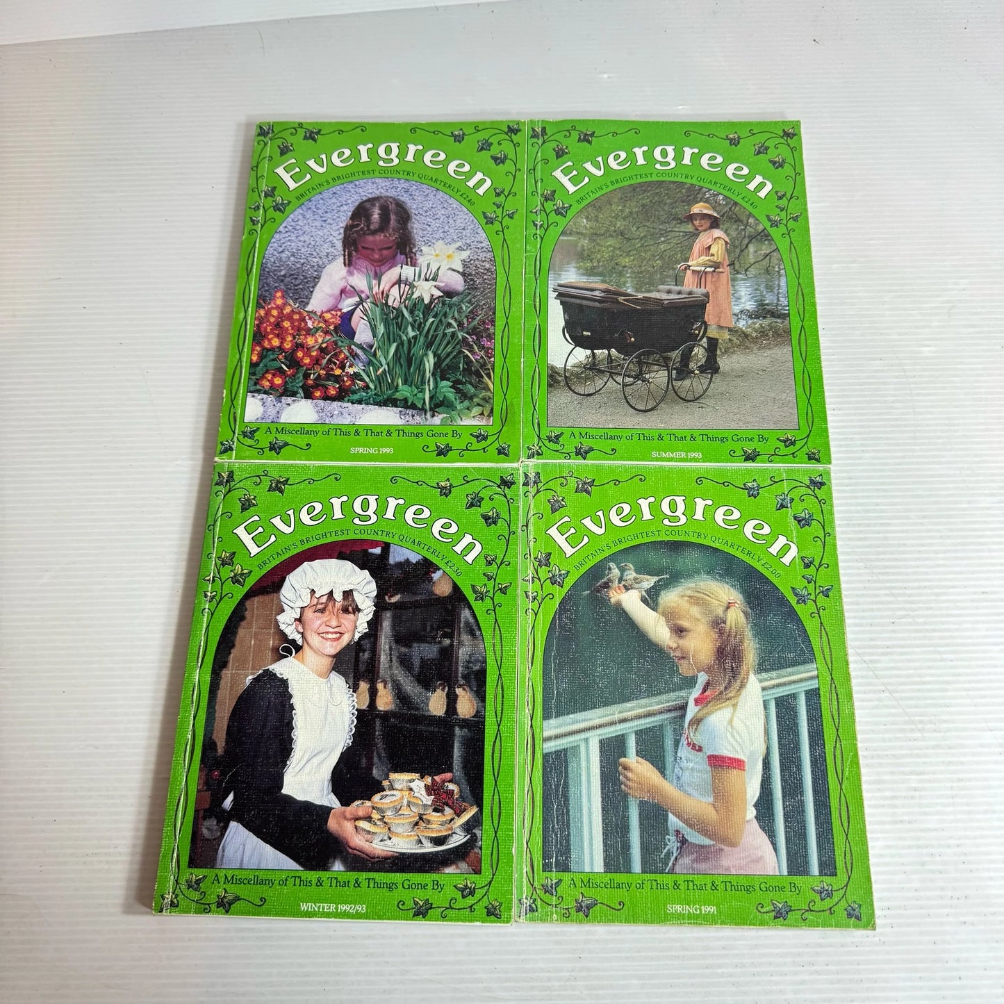 Evergreen Book Bundle x 4 Spring 1991, Winter 1992/93, Summer 1993 & Spring 1993 (402)