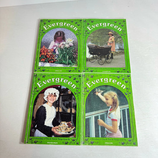 Evergreen Book Bundle x 4 Spring 1991, Winter 1992/93, Summer 1993 & Spring 1993 (402)