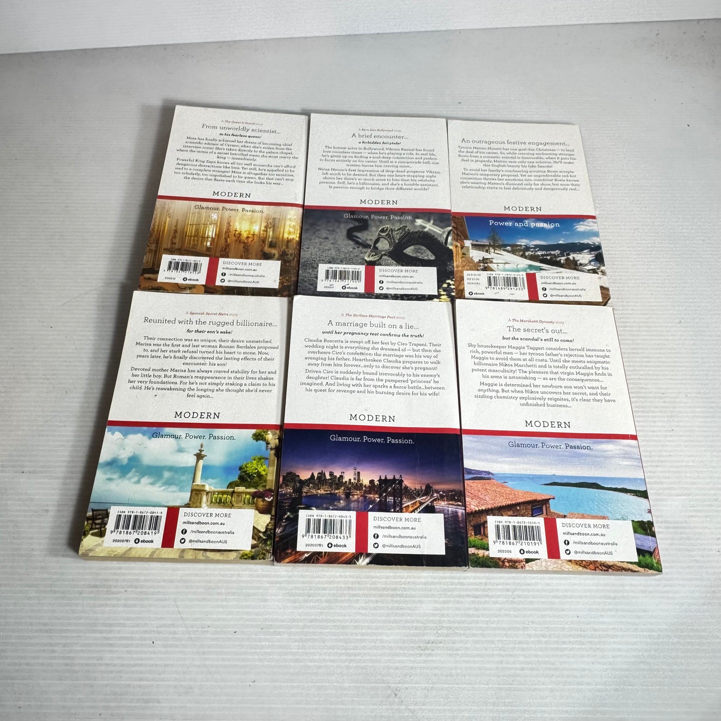 Mills & Boon Modern Large Print Bundle x 6 Books (3012)
