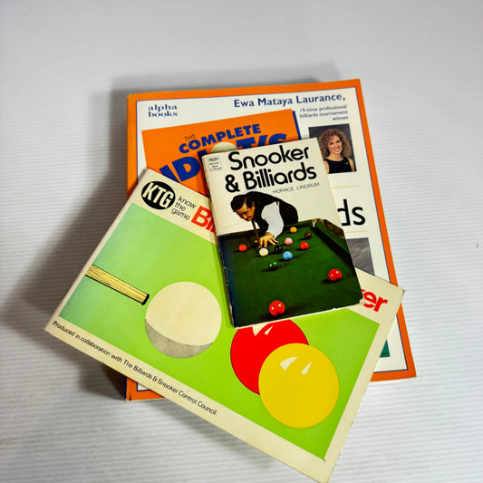 Snooker & Billiards and Pool Book Bundle x 3 Books (2508)