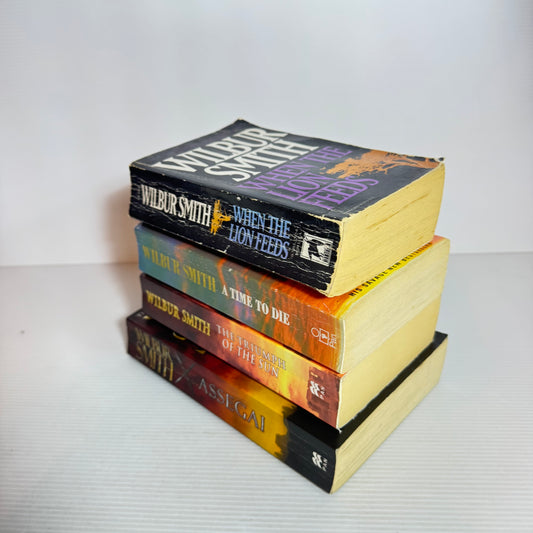 Wilber Smith -  Courtney Series Book Bundle x 4 Books (2521)